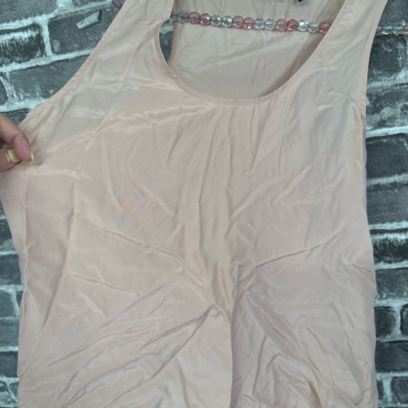 Theory cami blouse light pink 100% silk - Picture 4 of 7